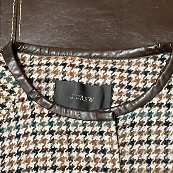 J Crew Saddle Seagrass Multi in Houndstooth Poncho/Cape - Picture 12 of 15